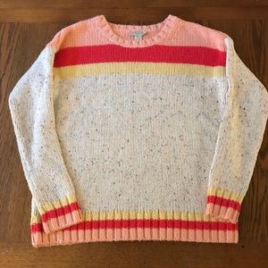NWT LOFT CONFETTI KNIT SWEATER